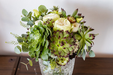 green wedding bouquet