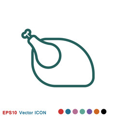 Fototapeta premium Food icon vector for logo design, illustration, vector sign symbol