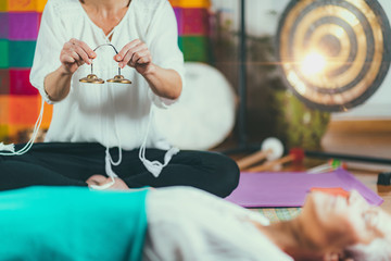 Tibetan bells in sound therapy