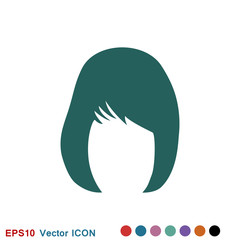 Hair salon icon logo, vector illustration, sign symbol for design