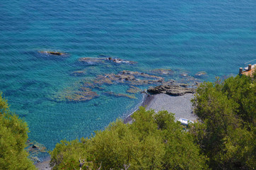 Rocks Sicily beach