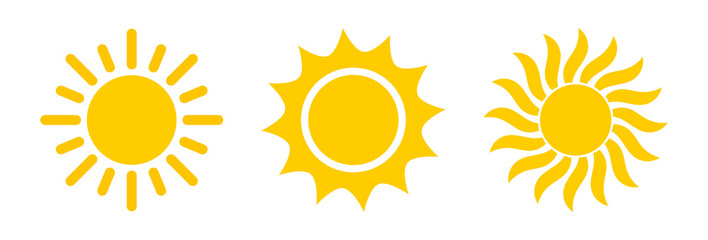 Sun symbol icon set. - 271429734