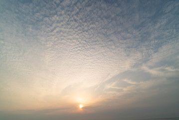 夕焼けの空