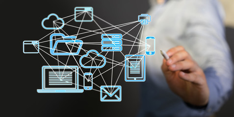 code data concept in hand