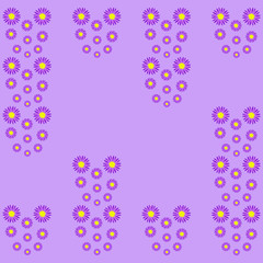 Pattern with Flowers. background - Illustration