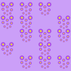 Pattern with Flowers. background - Illustration
