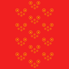 Pattern with Flowers. background - Illustration