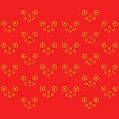 Pattern with Flowers. background - Illustration