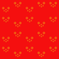 Pattern with Flowers. background - Illustration