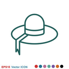 Hat icon logo, illustration, vector sign symbol for design