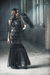 Naklejka premium attractive elegant lady
