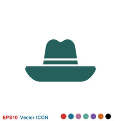 Hat icon logo, illustration, vector sign symbol for design