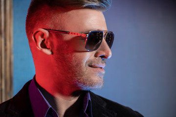 Obraz premium guy with trendy haircut