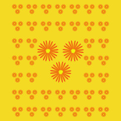 Pattern with Flowers. background - Illustration