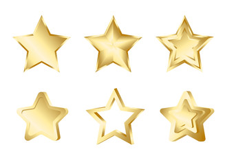 Obraz premium Set of gold stars i