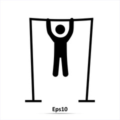 Athlete icon. Vector Illustration. Eps10