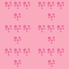Pattern with Flowers. background - Illustration