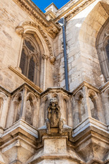Burgos Cathedral or Cathedral of Saint Mary of Burgos exterior detail, Province of Burgos, Castilla y Leon, Spain on the Way of St. James, Camino de Santiago