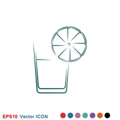Juice icon logo, illustration, vector sign symbol for design