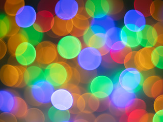 Colorful circle bokeh