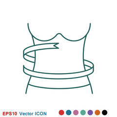 Weight loss icon logo, illustration, vector sign symbol for design