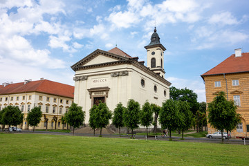 Fototapeta na wymiar Resurrection of Lord Church (Kostel Vzkriseni Pane) in Terezin city