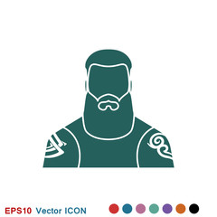 Body tattoo icon logo, illustration, vector sign symbol for design