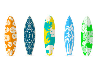 Set of surf boards 