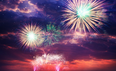 colorful fireworks