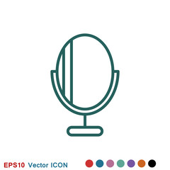 Mirror Icon vector logo, illustration, vector sign symbol for design