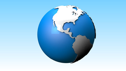 World Globe 3d Render