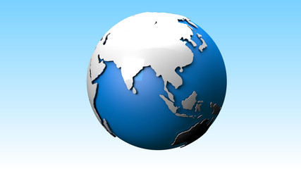 Naklejka premium World Globe 3d Render