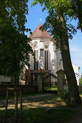 Fototapeta na wymiar Mueritz National Park, Johanniter church Mirow, Mecklenburg Western Pomerania - Germany