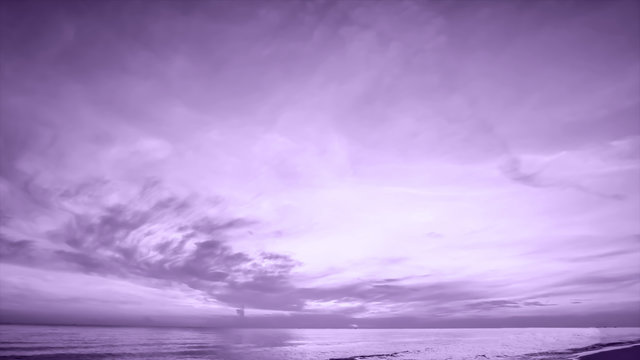Purple Sky And Clouds