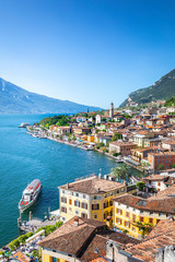 Fototapeta na wymiar Limone sul Garda, Garda Lake, Lombardy, Italy