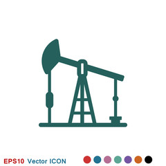 Oil pump icon logo, illustration, vector sign symbol for design