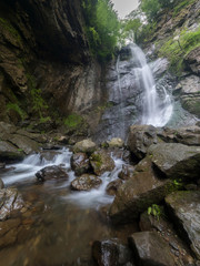 Fototapeta na wymiar Waterfall Mahuntseti in Adjara region, Georgia