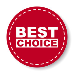 red vector banner best choice