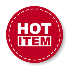 red vector banner hot item