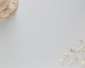 Top view vacation summer background