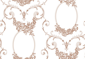 seamless vintage floral lace pattern for your design