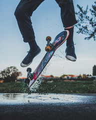 Skate and water