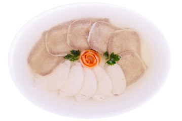 Jellied beef tongue