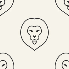 lion. seamless pattern