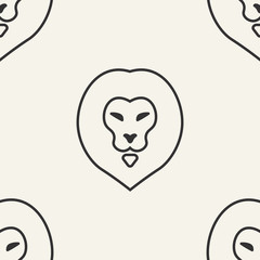 lion. seamless pattern