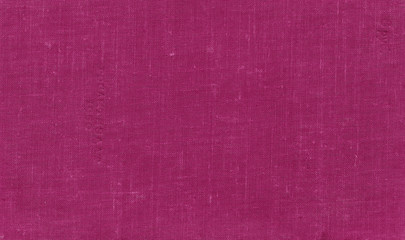 Fototapeta premium Old grungy canvas pattern with dirty spots in pink color.