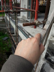 Lavori in corso nel Cantiere edile