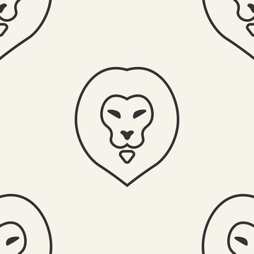 lion. seamless pattern