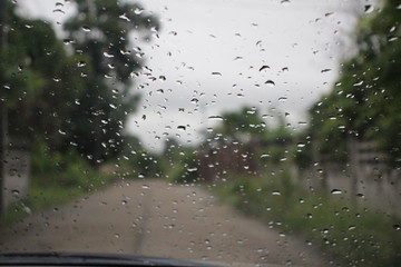 rain drops on window