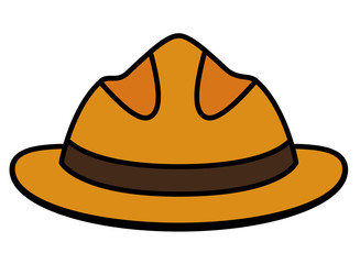 hat of men vector illustration